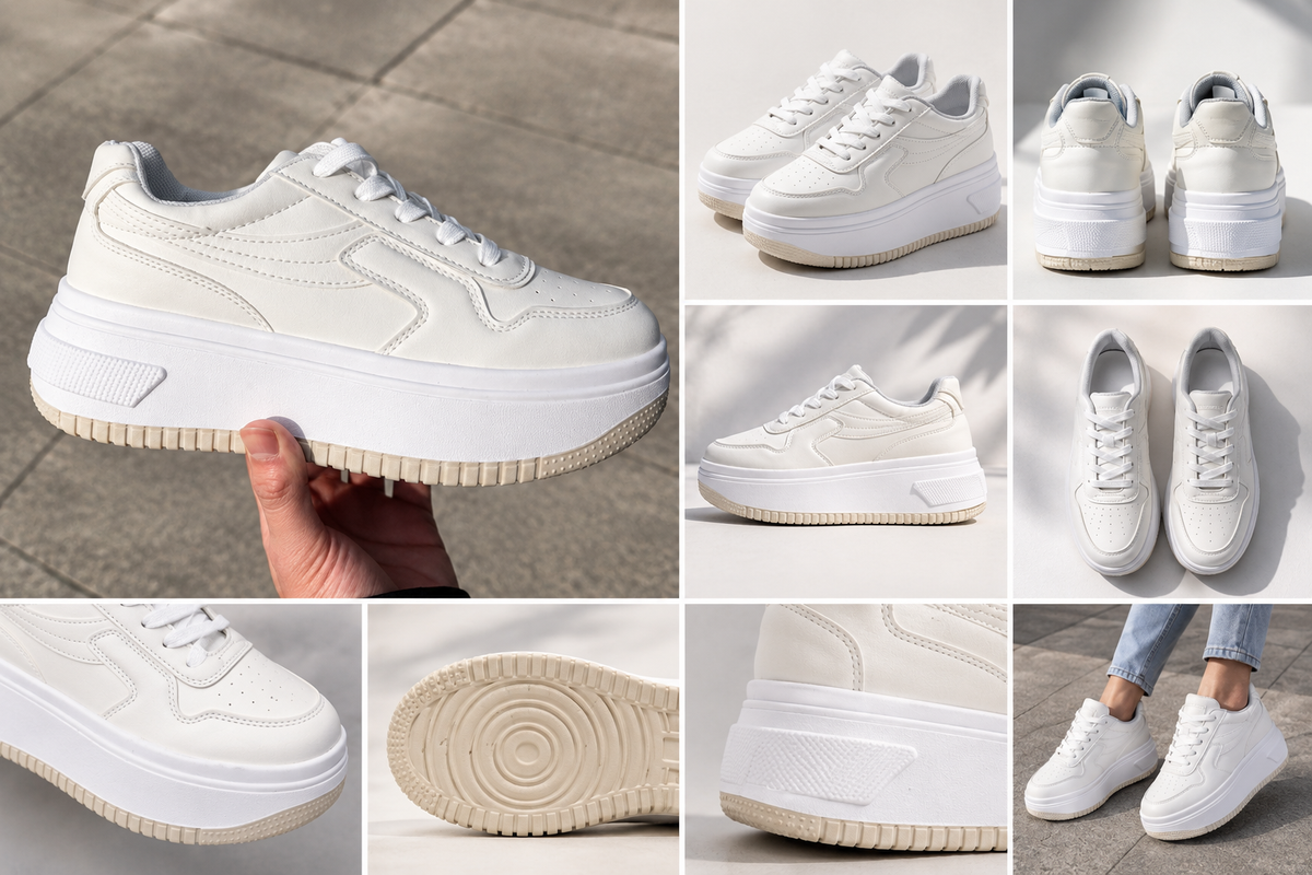 Zapatillas con plataforma completa